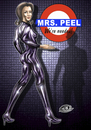 Cartoon: Mrs Peel (small) by elle62 tagged mrs,peel,the,avengers,mit,schirm,charme,und,melone