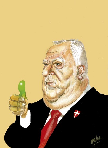 Cartoon: Viennas mayor after coalition (medium) by kama tagged austria,vienna,major,coalition,polticians