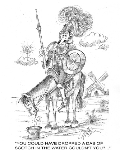 Cartoon: DON QUIXOTE (medium) by LAINO tagged don,quixote