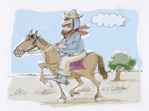 Cartoon: El Gaucho (medium) by LAINO tagged gaucho