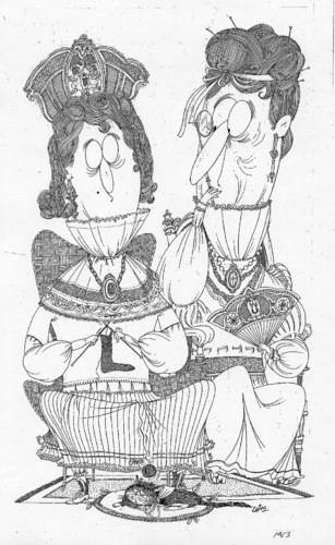 Cartoon: My Two Aunts (medium) by LAINO tagged aunts