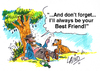 Cartoon: Best Friend (small) by LAINO tagged friends,dogs,pets