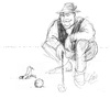 Cartoon: Golfer (small) by LAINO tagged golfer
