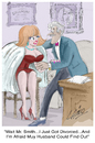 Cartoon: The Divorced (small) by LAINO tagged divorced,marriage,love