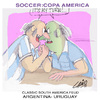 Cartoon: The Feud (small) by LAINO tagged feud soccer argentina uruguay