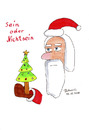 Cartoon: Sein oder Nichtsein (small) by Blogrovic tagged adventskalender,weihnachtsmann,santa,hamlet,william,shakespeare,weihnachten,weihnachtsbaum