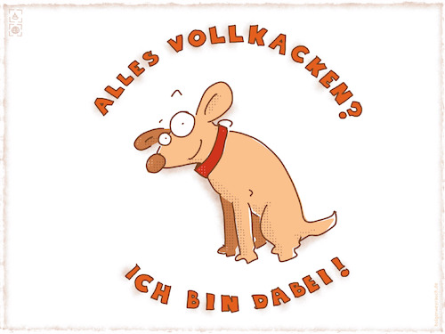 Cartoon: Alles vollkacken! (medium) by hollers tagged hunde,kacken,alles,voll,hunde,kacken,alles,voll