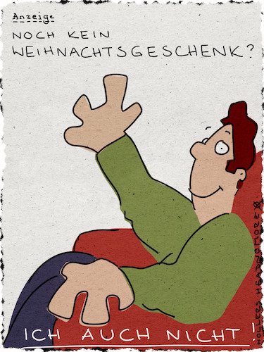 Cartoon: Anzeige (medium) by hollers tagged weihnachtsgeschenk,schenken,last,minute,geschenk,shoppen,handel,weihnachtsgeschenk,schenken,last,minute,geschenk,shoppen,handel