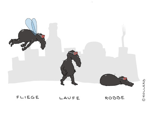 Cartoon: Fliege (medium) by hollers tagged fliege,fly,fliege,fly