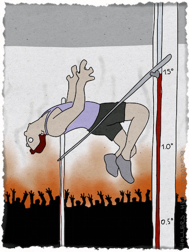 Cartoon: Max Temp Rekord (medium) by hollers tagged erderwärmung,rekord,klimakonferenz,max,temp,temperaturanstieg,1komma5,grad,cop28,dubai,erderwärmung,rekord,klimakonferenz,max,temp,temperaturanstieg,1komma5,grad,cop28,dubai