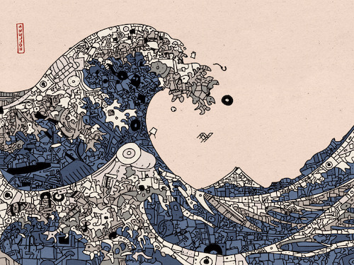 Cartoon: Müllhalde (medium) by hollers tagged hokusai,müll,müllhalde,abfall,zunahme,tsunami,umweltverschmutzung,müllberge,hokusai,müll,müllhalde,abfall,zunahme,tsunami,umweltverschmutzung,müllberge