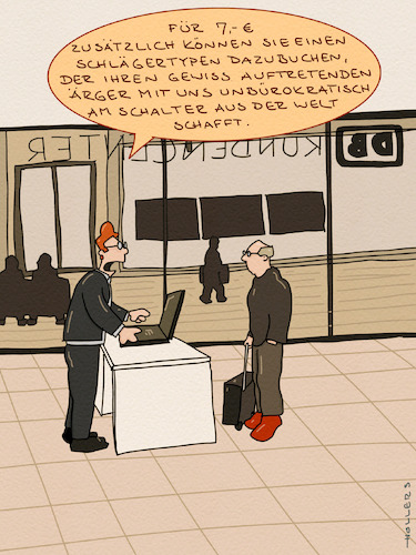 Cartoon: Nur so eine Idee (medium) by hollers tagged db,bahn,ärger,bahnhof,schalter,zug,zugausfälle,überfüllung,verspätungen,schläger,db,bahn,ärger,bahnhof,schalter,zug,zugausfälle,überfüllung,verspätungen,schläger