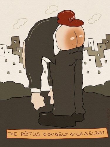 Cartoon: Pötus (medium) by hollers tagged trump,pöter,po,potus,president,double,venezuela,democracy,trump,pöter,po,potus,president,double,venezuela,democracy