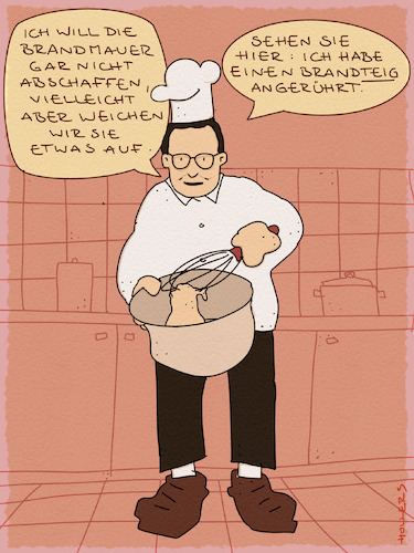 Cartoon: Spahn rührend (medium) by hollers tagged jens,spahn,brandmauer,afd,cdu,bundestag,demokratie,jens,spahn,brandmauer,afd,cdu,bundestag,demokratie