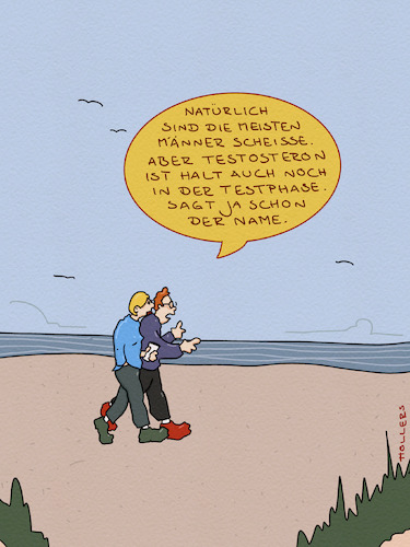 Cartoon: Test (medium) by hollers tagged test,testosteron,männlichkeit,männer,test,testosteron,männlichkeit,männer