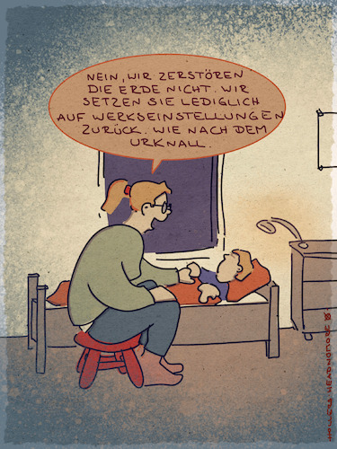 Cartoon: Zurücksetzen (medium) by hollers tagged klima,umwelt,kriege,erderwärmung,klimawandel,zerstörung,planet,erde,menschen,generationenvertrag,werkseinstellungen,urknall,ernährung,energie,wald,luft,klima,umwelt,kriege,erderwärmung,klimawandel,zerstörung,planet,erde,menschen,generationenvertrag,werkseinstellungen,urknall,ernährung,energie,wald,luft