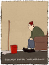 Cartoon: Prokrastination (small) by hollers tagged prokrastination,putzen,putzversuch,putschversuch,putsch,scheitern,verschieben,versagen,schwächeln