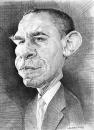 Cartoon: Barack  Obama (small) by salnavarro tagged presidential race usa caricature pencil
