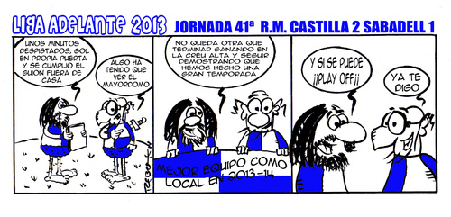 Cartoon: Division Maldita 41 (medium) by rebotemartinez tagged liga,adelante,sabadell