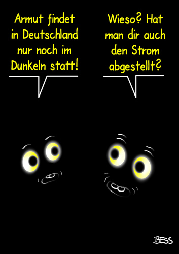 Cartoon: Blackout (medium) by besscartoon tagged armut,deutschland,dunkel,geld,hatz,strom,abgestellt,bess,besscartoon