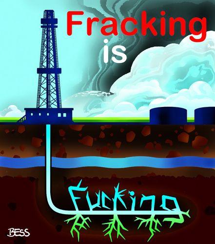 Cartoon: Fracking is Fucking (medium) by besscartoon tagged fracking,erdgas,erdöl,energie,wirtschaft,raubbau,natur,umweltzerstörung,umwelt,bohren,wasser,grundwasser,gift,reichtum,gier,fucking,bess,besscartoon
