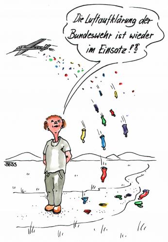 Cartoon: Luftaufklärung (medium) by besscartoon tagged besscartoon,bess,kondome,mann,bundeswehr,luftaufklärung