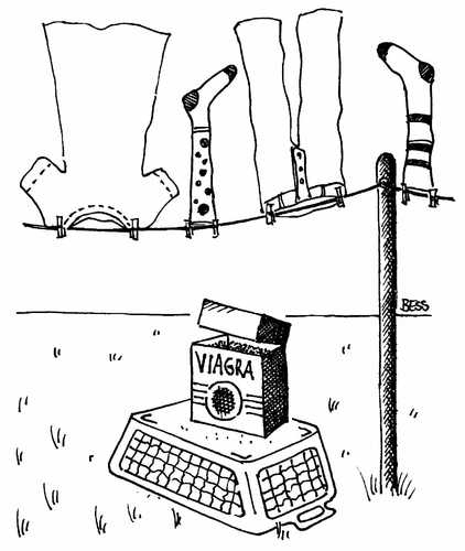 Cartoon: Viagra (medium) by besscartoon tagged besscartoon,bess,wäsche,waschen,partnerschaft,beziehung