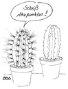 Cartoon: Akupunktur (small) by besscartoon tagged akupunktur,nadeln,stachel,medizin,doktor,arzt,kaktus,kakteen,blumentopf,bess,besscartoon,alternativ