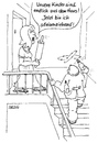Cartoon: Alleinerziehend (small) by besscartoon tagged mann,frau,paar,ehe,alkohol,sucht,erziehung,bess,besscartoon