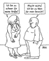 Cartoon: Ansichtssache (small) by besscartoon tagged mann,frau,beziehung,paar,dick,figur,gewicht,gewichtsprobleme,fett,größe,bess,besscartoon