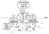 Cartoon: Bank Holiday (small) by besscartoon tagged mann,hartz4,bank,geld,bankholiday,armut,bess,besscartoon