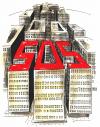 Cartoon: SOS (small) by besscartoon tagged städtebau sos vereinsamung architektur natur bess besscartoon