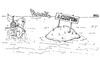 Cartoon: Camping (small) by besscartoon tagged mann insel campingmeer bess besscartoon