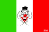Cartoon: Clownsrepublik Italien (small) by besscartoon tagged clown,eu,steinbrück,korruption,grillo,politik,berlusconi,peppe,beppo,silvio,wahlen,italien,flagge,europa,fahne,bess,besscartoon