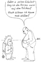 Cartoon: Das problem mit dem Ranzen (small) by besscartoon tagged mann,kind,dick,fett,ranzen,schulranzen,bauch,schule,bess,besscartoon