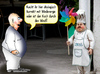Cartoon: durch den Wind (small) by besscartoon tagged essen,trinken,kochen,restaurant,koch,windrad,wind,ökologie,windenergie,bess,besscartoon