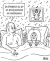 Cartoon: Eisscholle (small) by besscartoon tagged mann,frau,paar,beziehung,bett,sex,frigide,eisscholle,heizkissen,bess,besscartoon