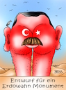 Cartoon: Erdowahn (small) by besscartoon tagged tourismus,buchen,urmonument,erdowahn,recep,tayyip,erdogan,verhaftungen,terrorismusverdacht,politik,diktatur,türkei,bess,besscartoon
