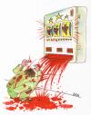 Cartoon: Glückspilz (small) by besscartoon tagged mann spiel glücksspiel spielautomat wein besscartoon bess