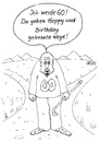 Cartoon: Happy Birthday (small) by besscartoon tagged alt,alter,rentner,geburtstag,happy,birthday,bess,besscartoon
