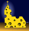 Cartoon: Kirchen-Käse (small) by besscartoon tagged religion,kirche,christentum,kreuz,katholisch,käse,bess,besscartoon