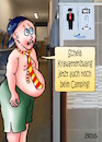 Cartoon: Krawattenzwang (small) by besscartoon tagged urlaub,camping,sommer,mann,krawatte,toilette,dusche,wc,freizeit,ferien,bess,besscartoon