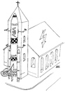 Cartoon: langfristige Alternative (small) by besscartoon tagged kirche,religion,katholisch,rakete,weltraum,bess,besscartoon