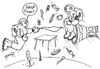 Cartoon: Scheiss Picnic (small) by besscartoon tagged raumfahrt,weltraum,all,astronauten,picnic,schwerelosigkeit,bess,besscartoon