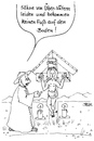 Cartoon: Über-Väter (small) by besscartoon tagged übervater,pfarrer,jesus,religion,kreuz,leiden,bess,besscartoon