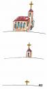 Cartoon: Untergang (small) by besscartoon tagged kirche,bess,besscartoon,christentum,katholisch,papst,religion,tod,kreuz