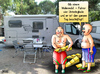 Cartoon: Unterlegkeile (small) by besscartoon tagged camping,wohnmobil,keile,unterlegkeile,urlaub,ferien,sommer,freizeit,bess,besscartoon
