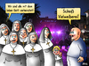 Cartoon: Vielweiberei (small) by besscartoon tagged kirche,religion,katholisch,nonne,gott,verheiratet,scheiß,vielweiberei,polygamie,bess,besscartoon