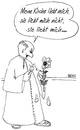 Cartoon: Zweifler (small) by besscartoon tagged kirche,katholisch,religion,pfarrer,blume,papst,bess,besscartoon