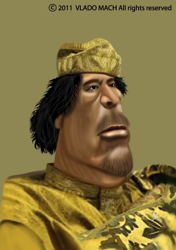 Cartoon: Kaddafi (medium) by Vlado Mach tagged kaddafdi